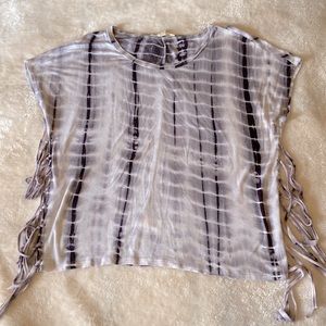 Tie Dye Top with Fringe